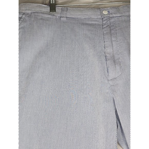 CREMIEUX Madison Seersucker Shorts 9" sz 40 Blue White Striped NWT Beach Wear Me - Picture 8 of 9